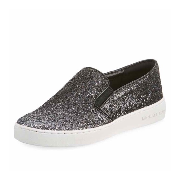 MICHAEL Michael Kors Shoes - NWOT MK Gunmetal Glitter Keaton Slip On Sneaker 6